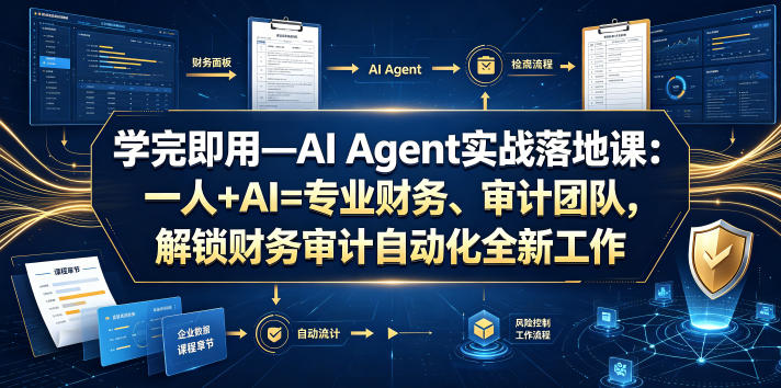 学完即用AI Agent实战课：财务审计自动化，一人搞定团队工作
