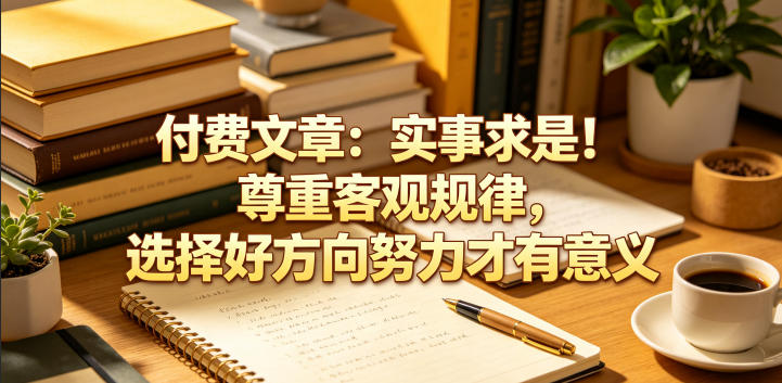 实事求是！尊重客观规律选对方向，努力才有意义（方向选择与趋势分析）