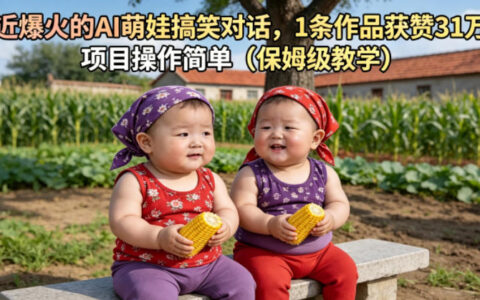 AI萌娃搞笑对话获赞31W，零基础保姆级教学轻松上手