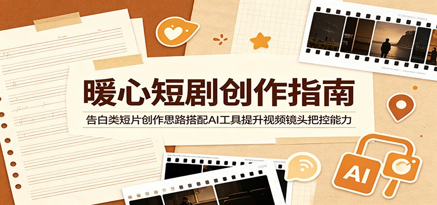 暖心短剧告白创作指南：AI工具提升镜头控制与实操技巧