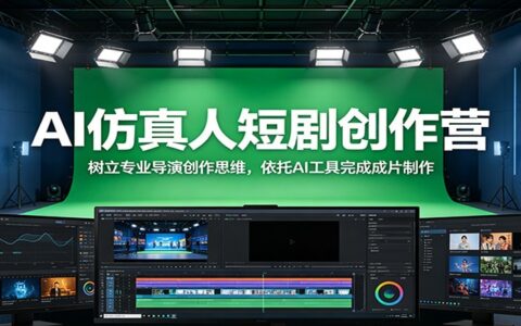 AI仿真人短剧创作营：零基础导演思维+AI工具制作完整成片