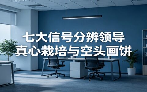 《7大信号分辨领导画饼还是栽培，中层管理教你读懂人性逻辑》