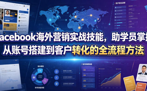 Facebook海外营销全流程实战：主页搭建+客户转化技巧