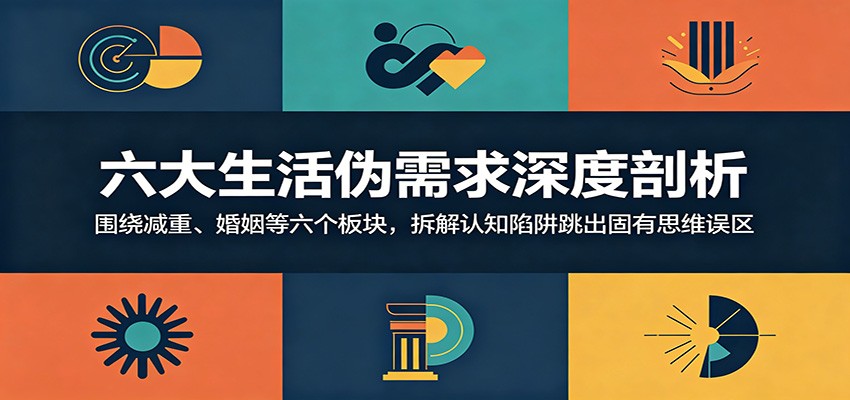 六大生活伪需求深度剖析：减重婚姻社交误区，拆解认知陷阱跳出思维困局