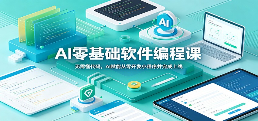 AI零基础编程课：AI辅助开发小程序，从零到上线全流程