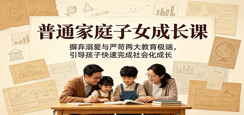 普通家庭育儿指南：避开溺爱与严苛，教孩子快速完成社会化成长