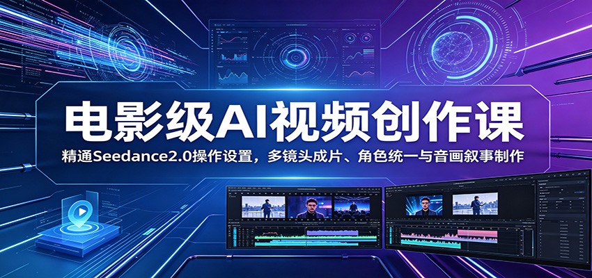 零基础学Seedance2.0：多镜头AI视频制作与角色统一技巧