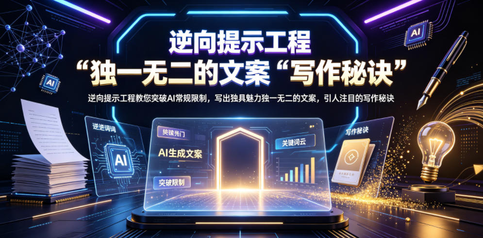 2026 逆向提示工程突破AI限制，写出吸睛文案的写作秘诀
