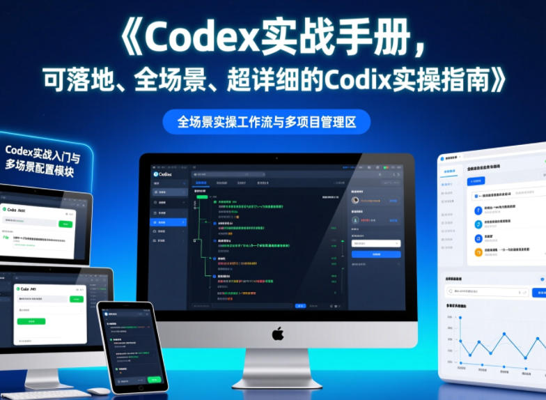 Codex实战手册:全场景AI编程指南,开发者高效提效必备 Codex实战手册:全场景AI编程指南,开发者高效提效必备