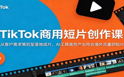 TikTok商用AI短片创作课：玩具商单策划到成片，海螺即梦高效产出