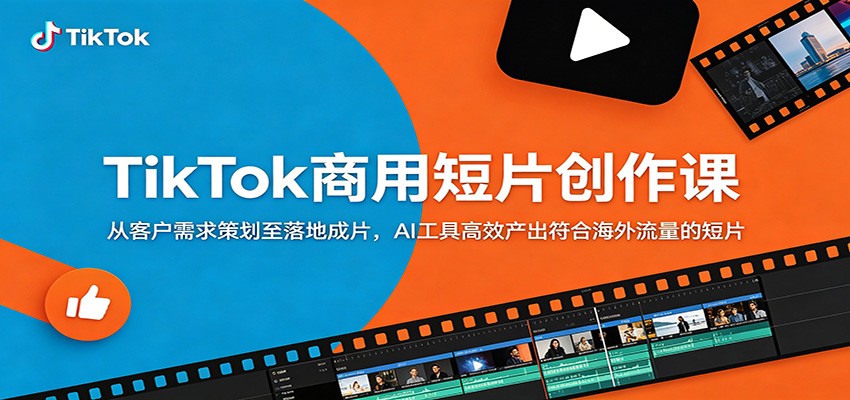 TikTok商用AI短片创作课：玩具商单策划到成片，海螺即梦高效产出