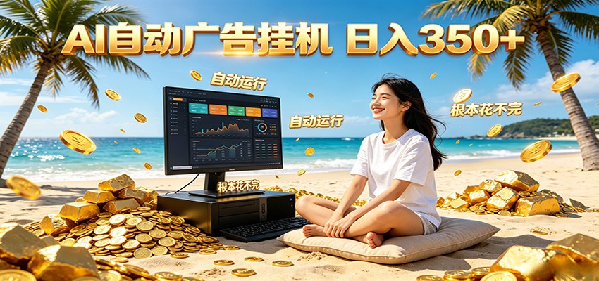 AI自动广告G机变现350+ 被动收入变现防封号自动化教程 AI自动广告G机变现350+ 被动收入变现防封号自动化教程