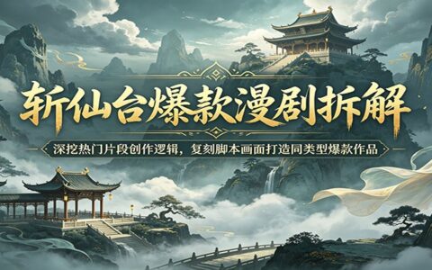 斩仙台爆款漫剧拆解：AI制作技巧与分镜脚本复刻教程