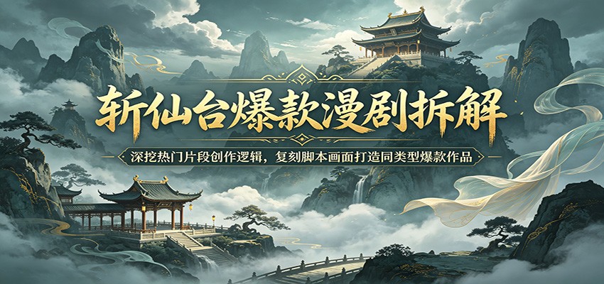 斩仙台爆款漫剧拆解：AI制作技巧与分镜脚本复刻教程