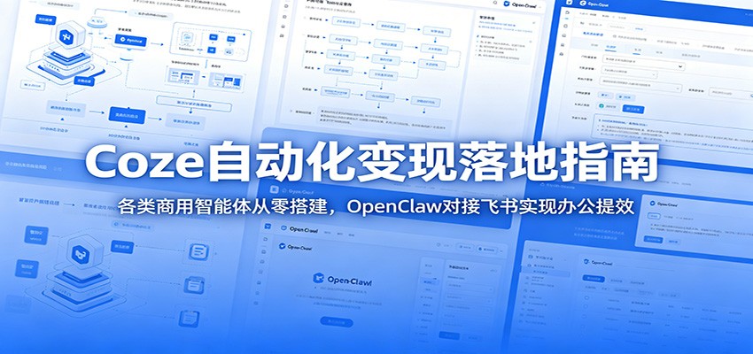Coze2.0智能体变现教程：零基础搭建商用自动化工作流