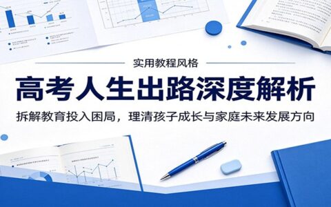 高考人生出路深度解析：破解教育内卷，理清孩子成长与家庭未来方向