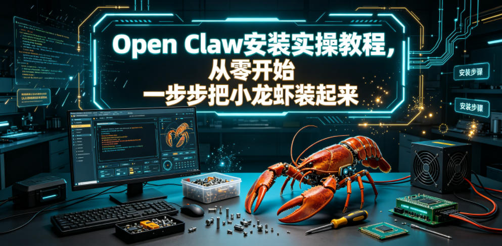 Open Claw安装实操教程：零基础搞定本体、大脑与技能安装