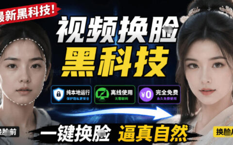 AI一键视频换脸黑科技，本地离线免费工具，AI FaceSwap实操教程
