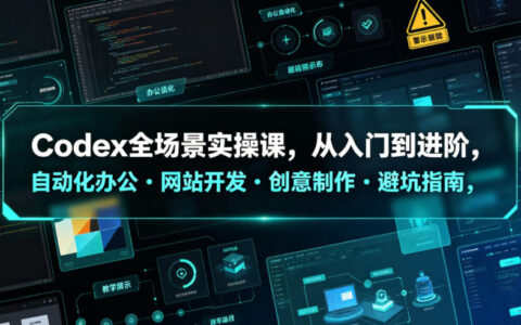 Codex全场景实操课：从入门到进阶，自动化办公与开发避坑指南