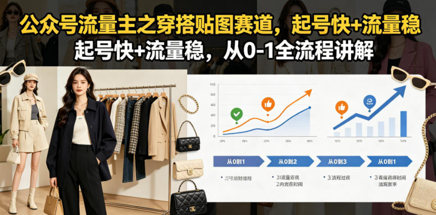 公众号流量主穿搭贴图起号：AI换脸+小绿书从0到1全流程