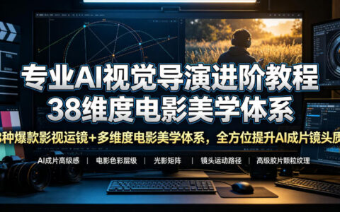 专业AI视觉导演进阶：38种影视运镜+电影美学体系，提升成片高级质感