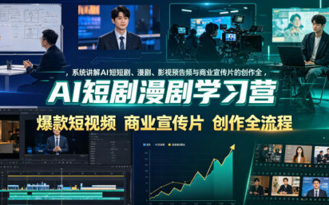 AI短剧漫剧学习营：即梦AI长视频+分镜制作全流程教程