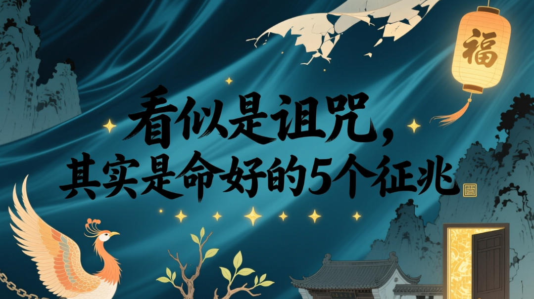 看似是诅咒其实是命好的5个征兆，性格缺陷竟是福气征兆