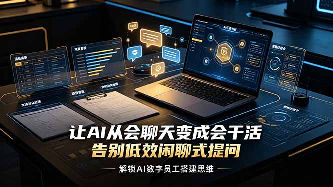 让AI从闲聊变干活，解锁数字员工搭建思维提升生产力
