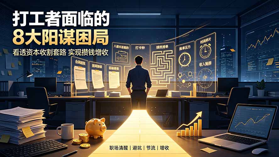 付费文章:打工者8大阳谋困局破解,看懂资本套路实现攒钱增收 付费文章:打工者8大阳谋困局破解,看懂资本套路实现攒钱增收