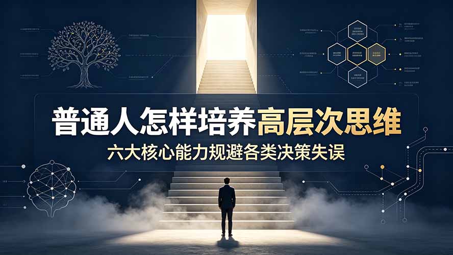 普通人怎样培养高层次思维?6大核心能力帮你规避决策失误 普通人怎样培养高层次思维?6大核心能力帮你规避决策失误
