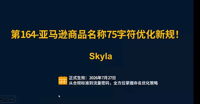 亚马逊跨境实战课：全品类选品与SP/SB/SD广告精细化运营
