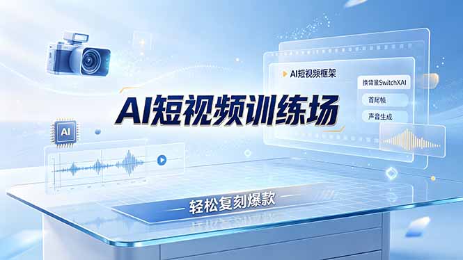 老陈AI短视频训练场:SwitchXAI换背景+首尾帧+声音生成,爆款复刻全流程 老陈AI短视频训练场:SwitchXAI换背景+首尾帧+声音生成,爆款复刻全流程