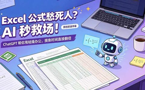 Excel公式不用愁！ChatGPT秒写公式，办公效率翻倍【AI速成技巧】