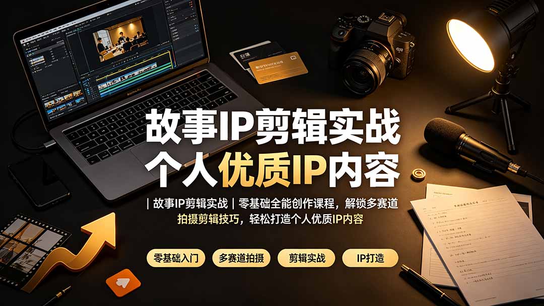 故事IP剪辑实战｜零基础剪映教学，解锁门店文旅口播多赛道创作技巧