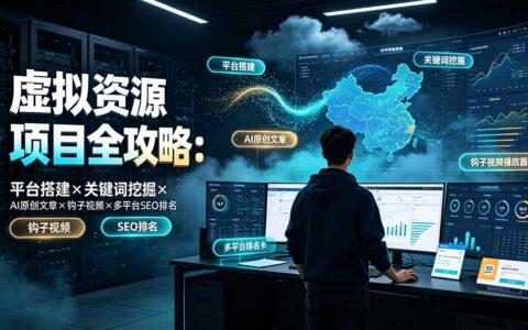 虚拟资源项目从0到1：平台搭建+AI原创+多平台SEO排名实战