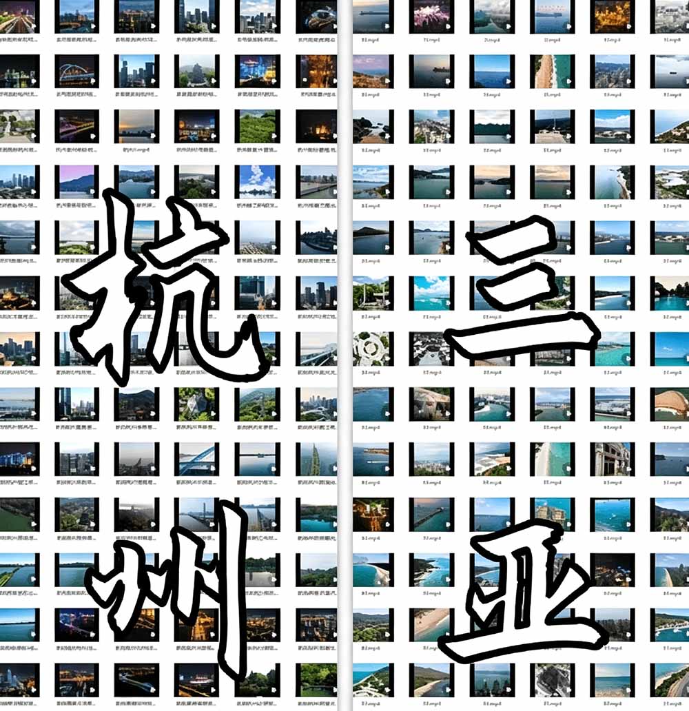 热门全国旅游风景素材！4K航拍景点库7250款，短视频剪辑必备