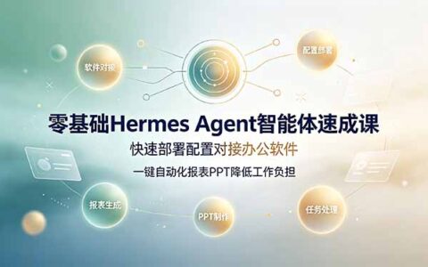 零基础Hermes Agent智能体速成：对接办公软件自动化报表PPT