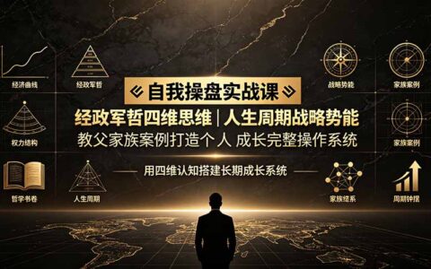 自我操盘实战课：经政军哲四维思维打造个人成长操作系统