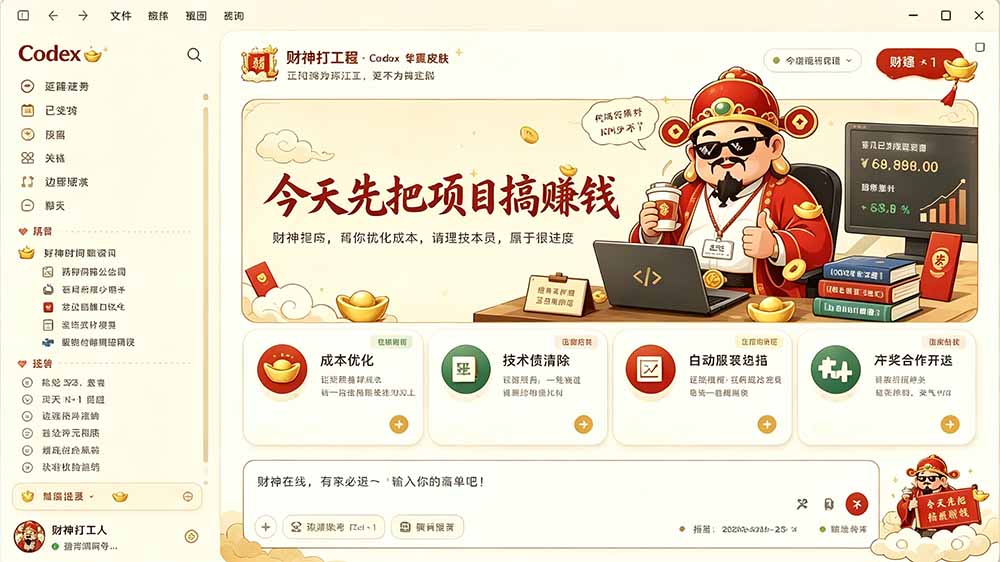 闲鱼99元Codex皮肤包GitHub免费开源!Codex Dream Skin一键换肤教程 闲鱼99元Codex皮肤包GitHub免费开源!Codex Dream Skin一键换肤教程