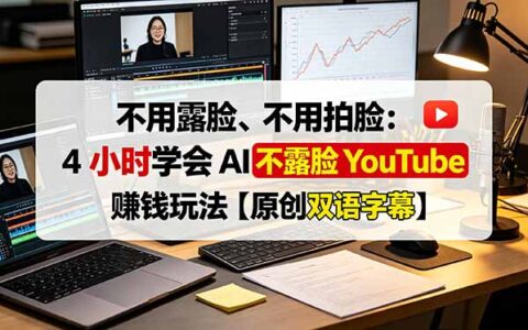 不用露脸做YouTube：4小时AI教程，零基础打造不露脸赚钱频道