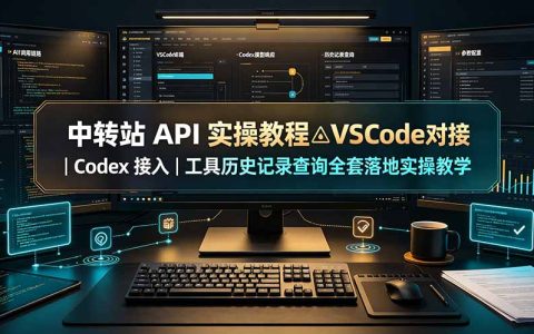 中转站 API 实操：VSCode 与 Codex 对接及历史记录查询教程