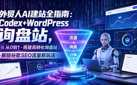 外贸人AI建站指南：Codex+WordPress搭建高转化询盘站，解锁谷歌SEO流量