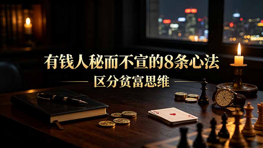 付费文章:有钱人秘而不宣的8条守财心法|贫富思维与财富格局 付费文章:有钱人秘而不宣的8条守财心法|贫富思维与财富格局