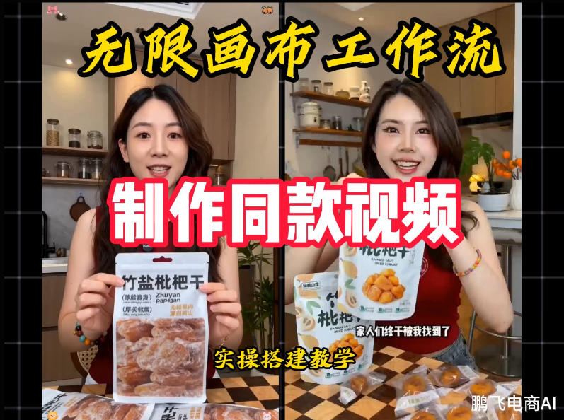 无限画布工作流一键复刻爆款带货视频，新手零基础实操搭建教程