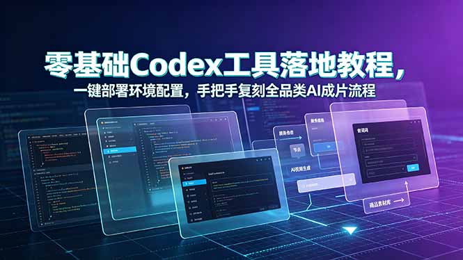 零基础Codex工具部署教程，手把手复刻AI成片全流程