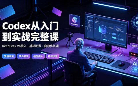 Codex从入门到实战：充值安装·DeepSeek接入·插件MCP全拆解