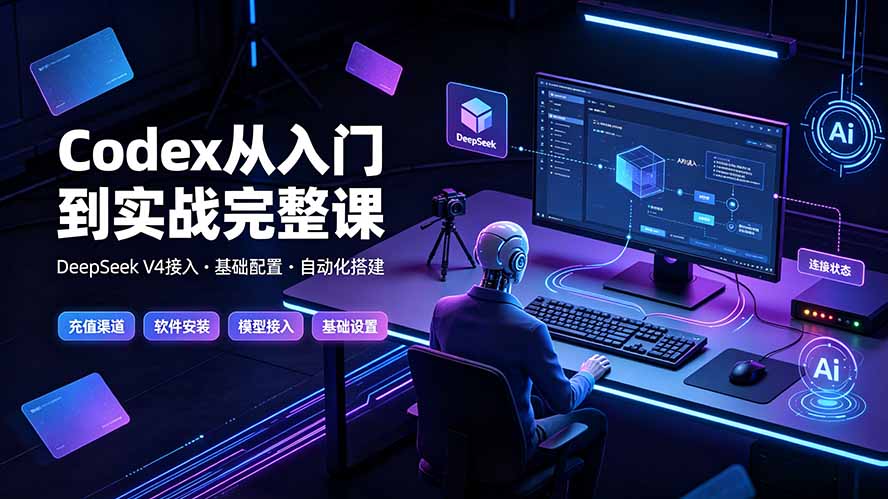Codex从入门到实战：充值安装·DeepSeek接入·插件MCP全拆解