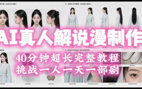 2026AI真人解说漫剧制作教程：开源模型低成本批量自动化，一人一天一部剧