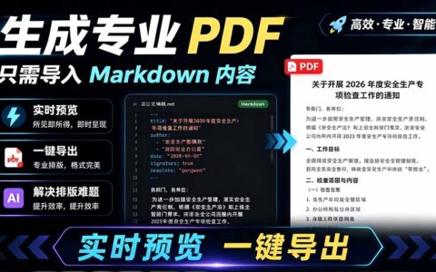 Presto开源工具：Markdown一键导出专业PDF，解决排版难题