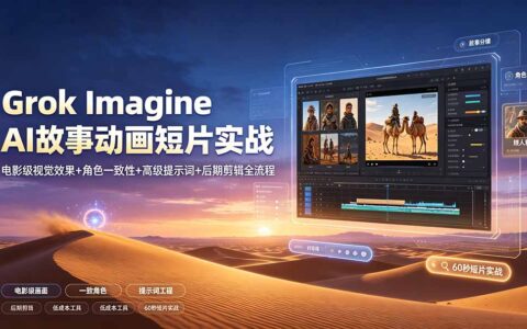 Grok Imagine实战：AI动画短片制作全流程，角色一致+电影级提示词+剪辑技巧